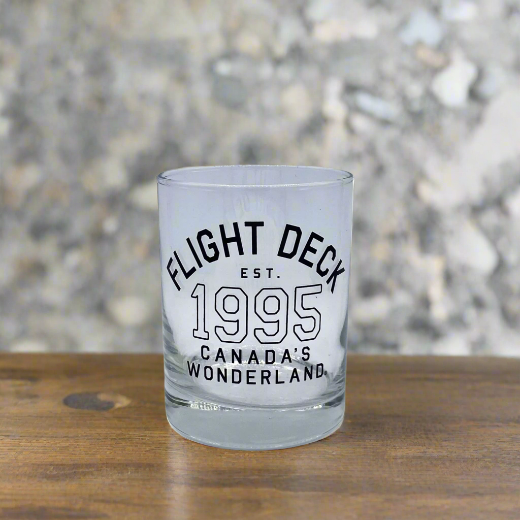 Canada's Wonderland Flight Deck Old Fashioned Glass