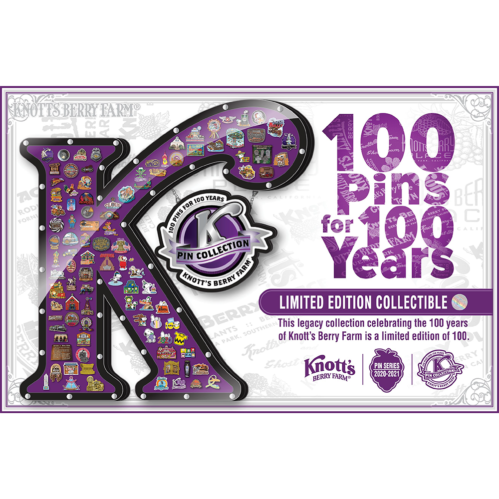 Knott's Berry Farm Limited Edition Big K Framed Pin Set – FUN