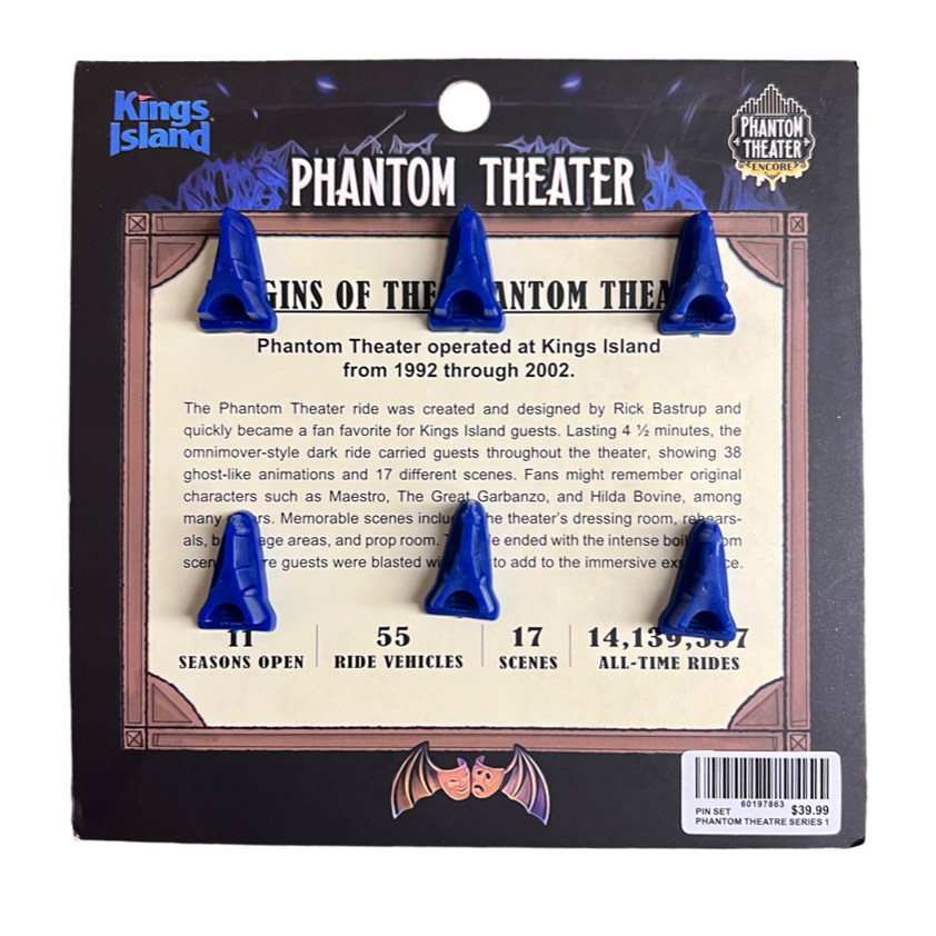 Kings Island Phantom Theater Series 1 Pin Set – FUN