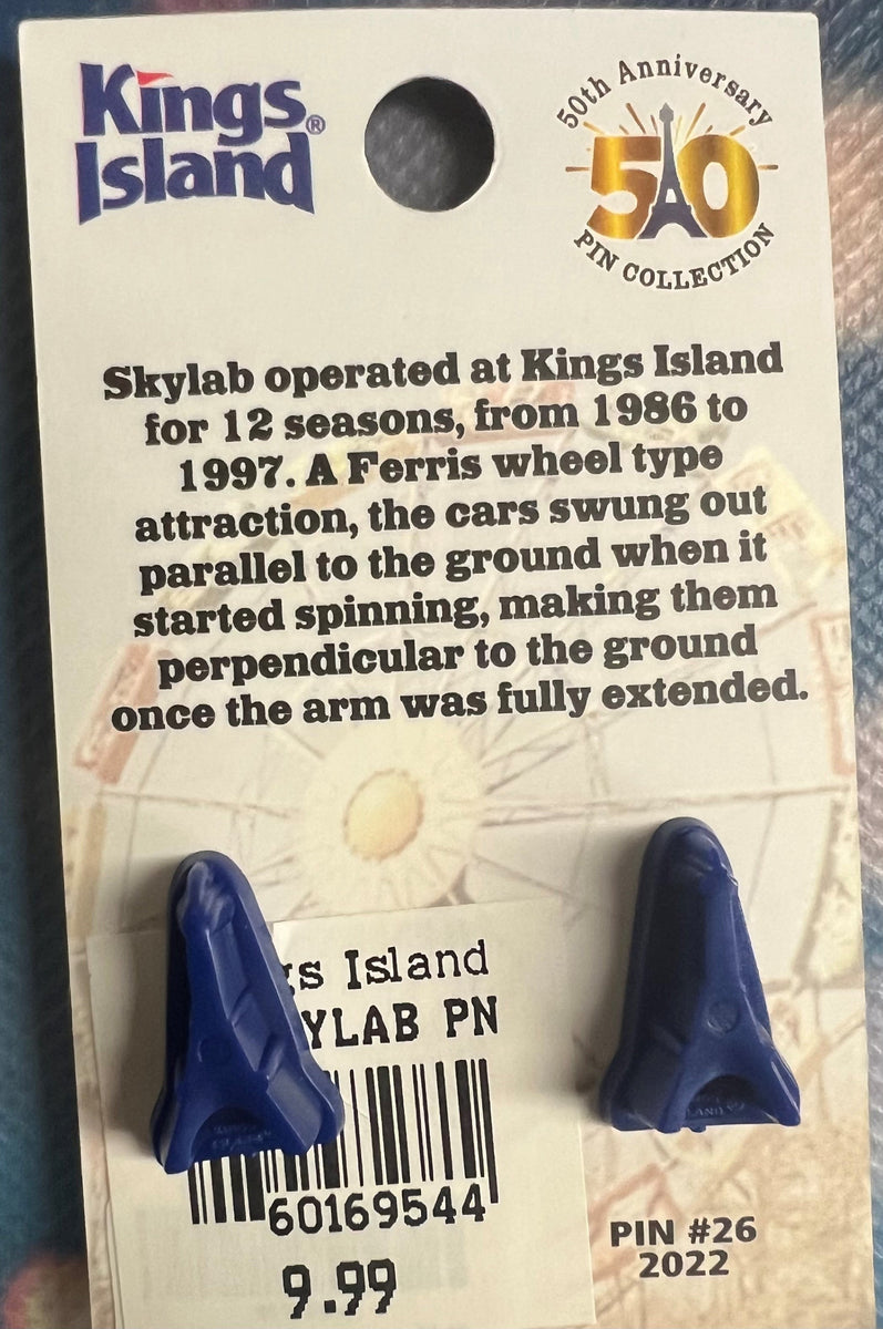 Kings Island 50th Anniversary Pin 26 Skylab Cedar Fair Merchandise