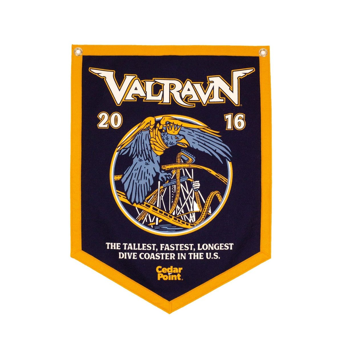 descendant ワッペン Cedar Point Valravn Banner by Oxford Pennants – FUN MERCHANDISE