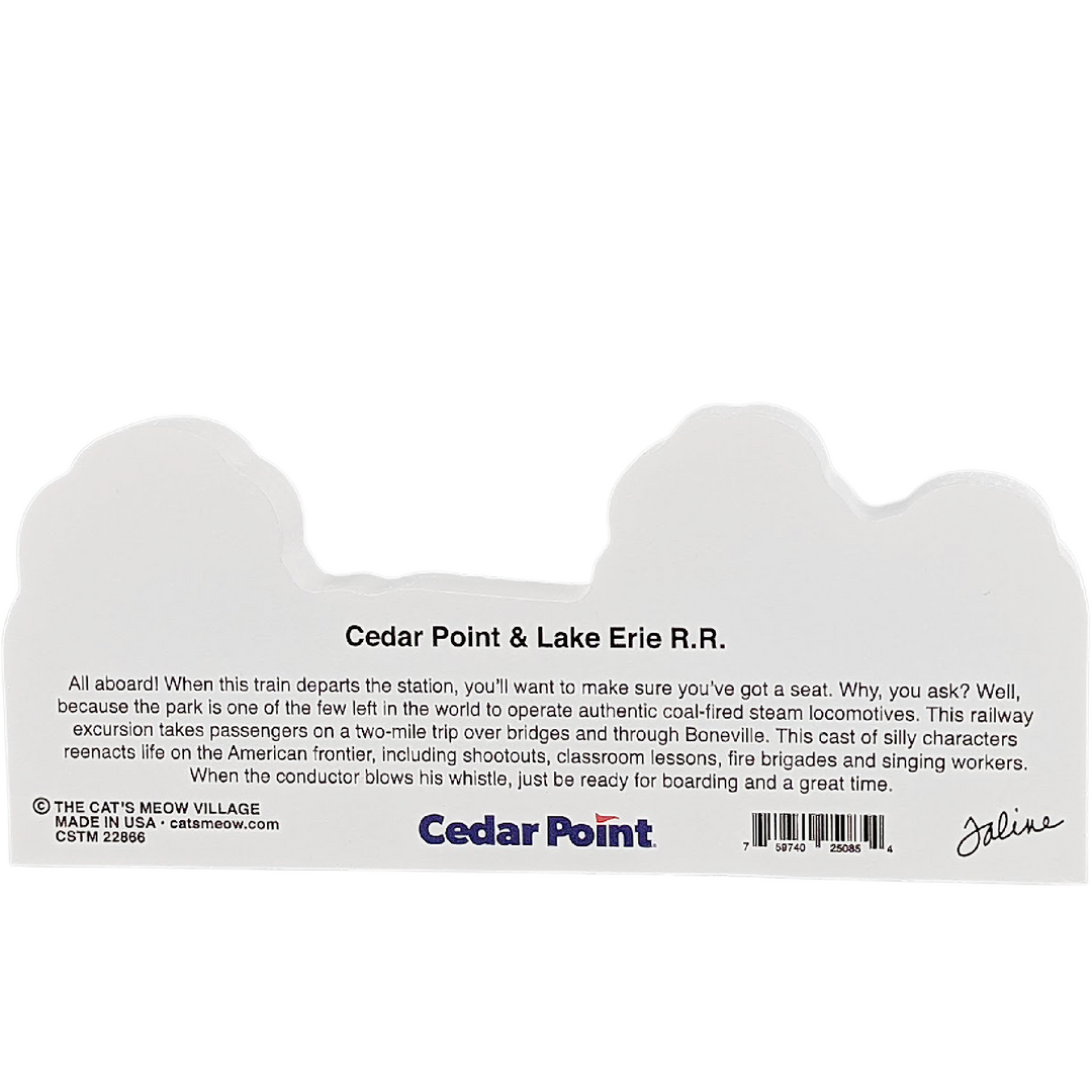 Cedar Point Cat's Meow CP & LE Railroad Ornament
