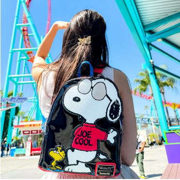 PEANUTS Loungefly Snoopy Joe Cool Mini Backpack Cedar Fair Merchandise