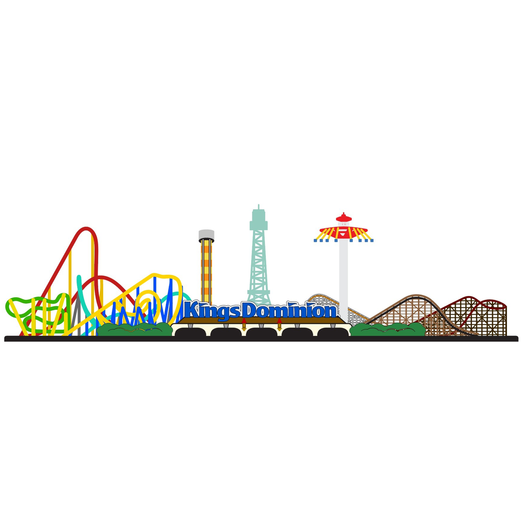 Kings Dominion 2025 Parkscape NanoCoaster