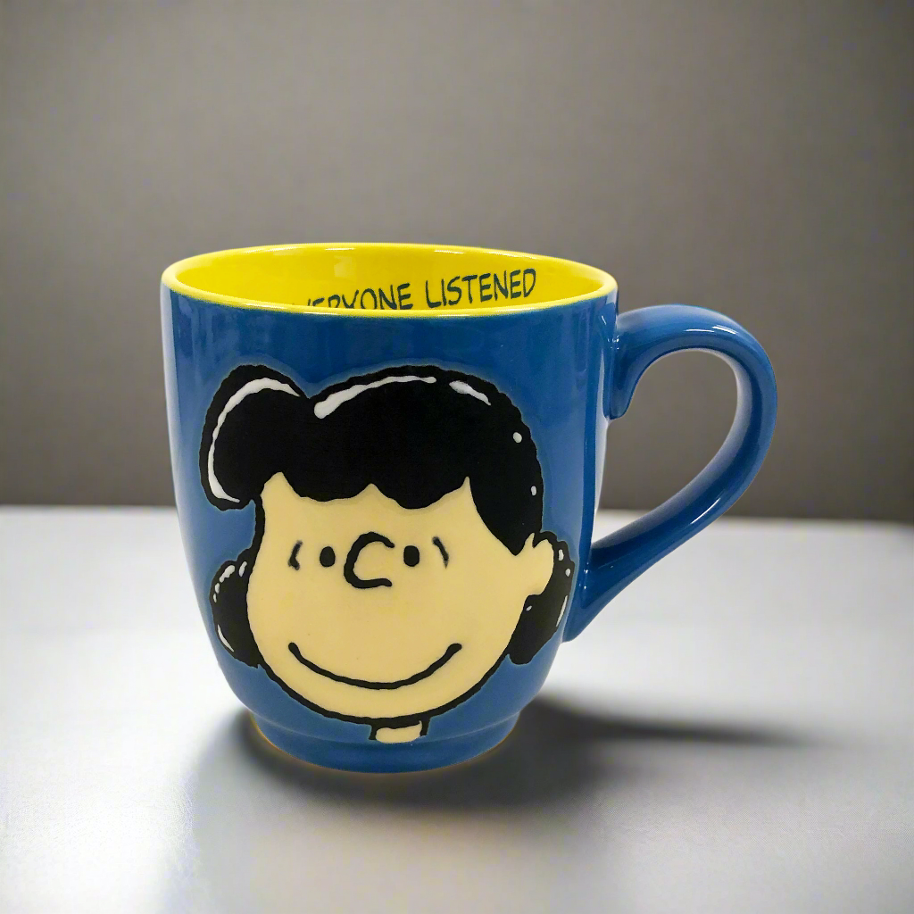 Personalisiert Tasse Mit Namen Lucy – 325 Ml, Blau, Spülmaschinenfest, In Deutschland Handgefertigt