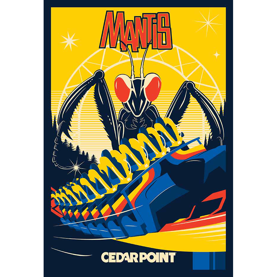 Cedar Point Mantis Poster