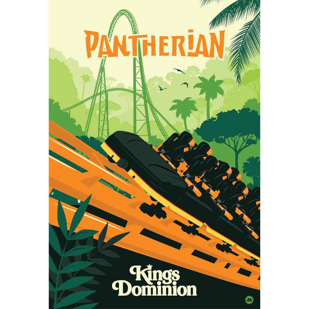 Kings Dominion Pantherian Poster