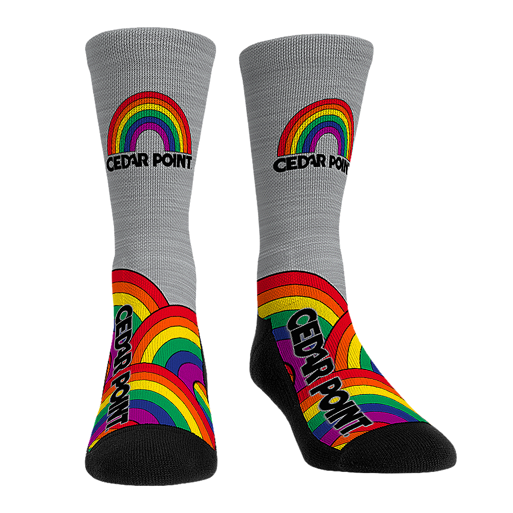 Cedar Point Rainbow Crew Socks – Fun Merchandise Online Shop