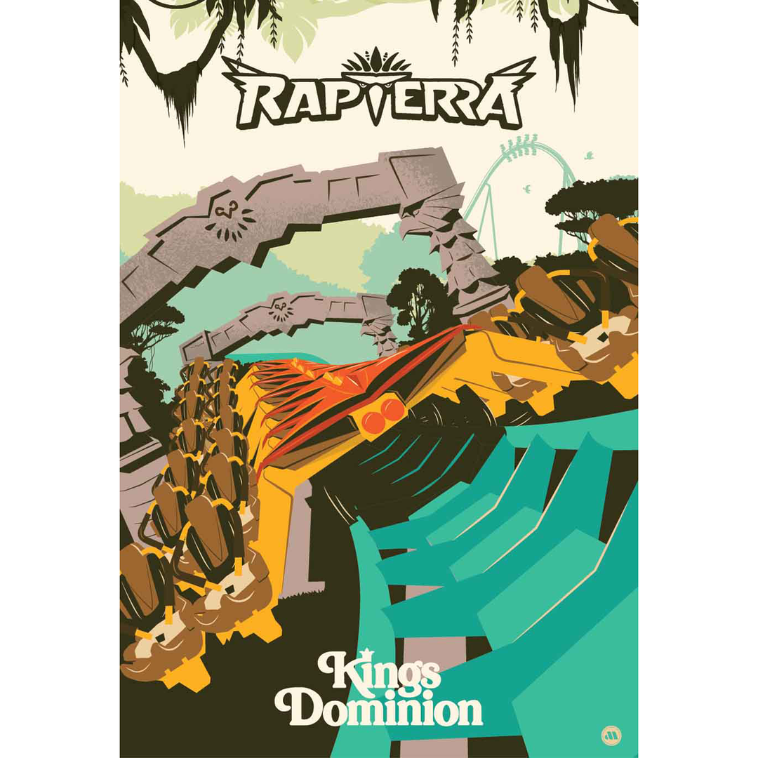 Kings Dominion Rapterra Poster