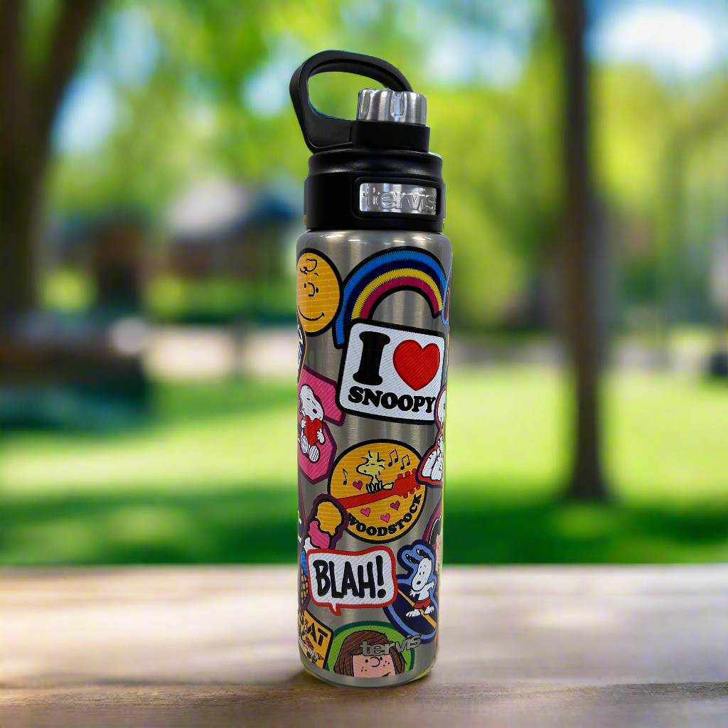 PEANUTS® 24 oz. Sticker Art Stainless Steel Bottle