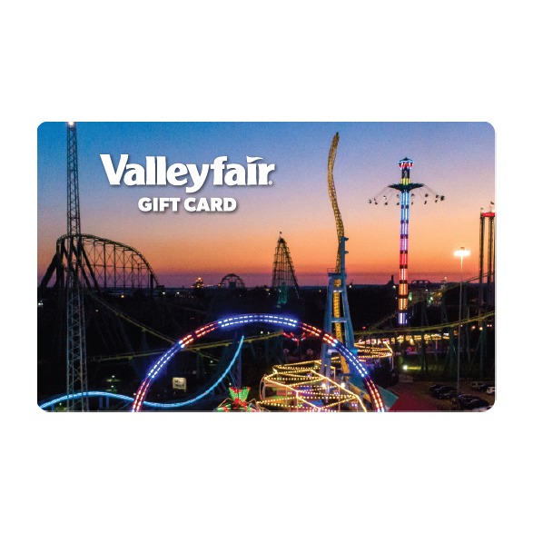 Valleyfair Sunset Skyline Gift Card Cedar Fair Merchandise