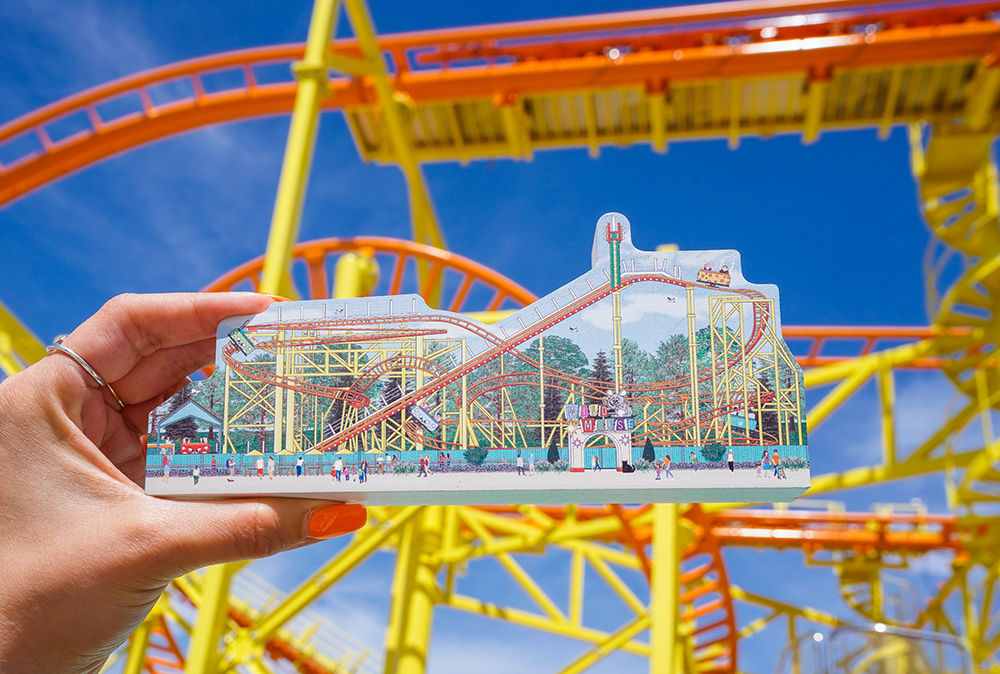 コースター7 Cedar Point Cat's Meow Wild Mouse Shelf Sitter – FUN MERCHANDISE
