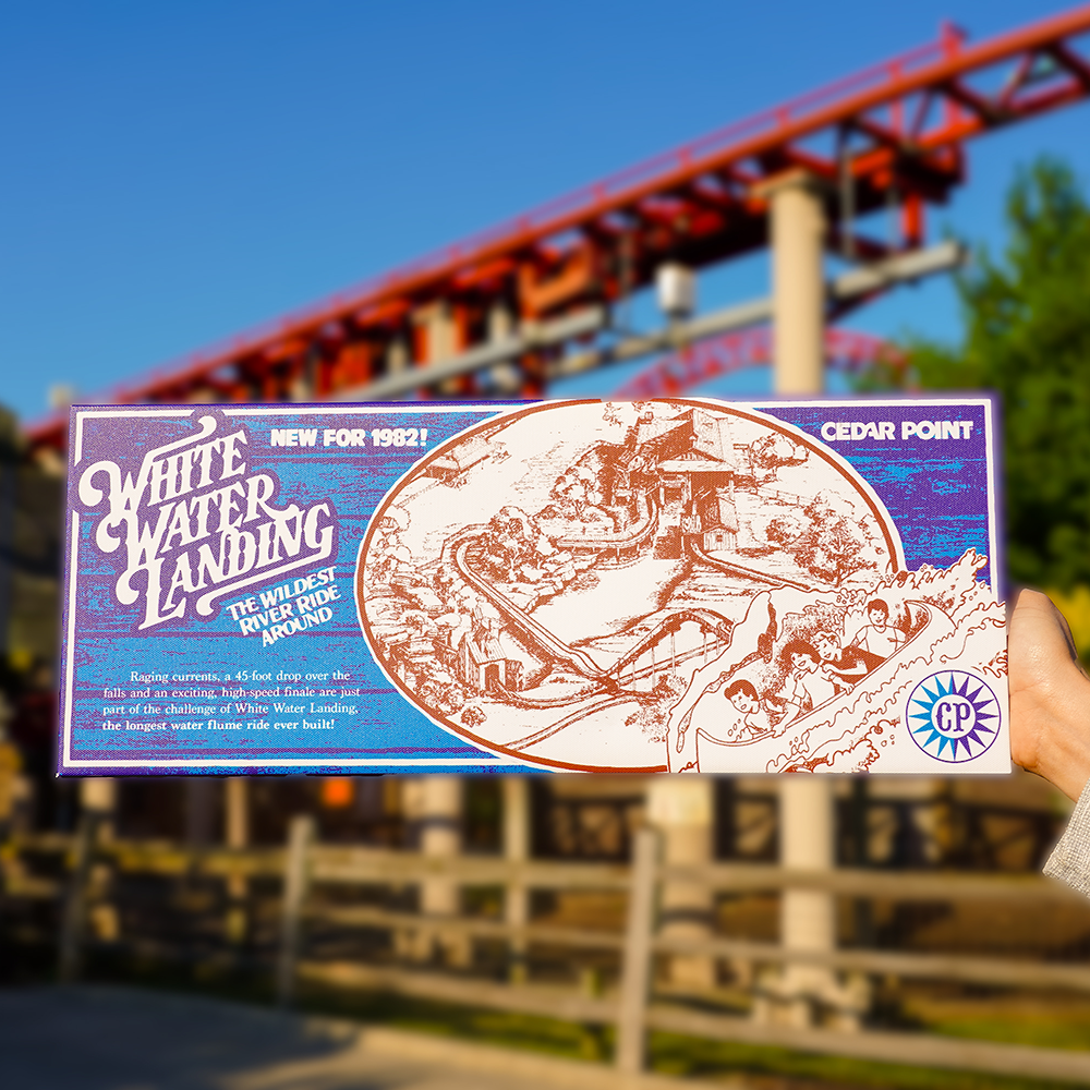 Cedar Point White Water Landing Canvas Print