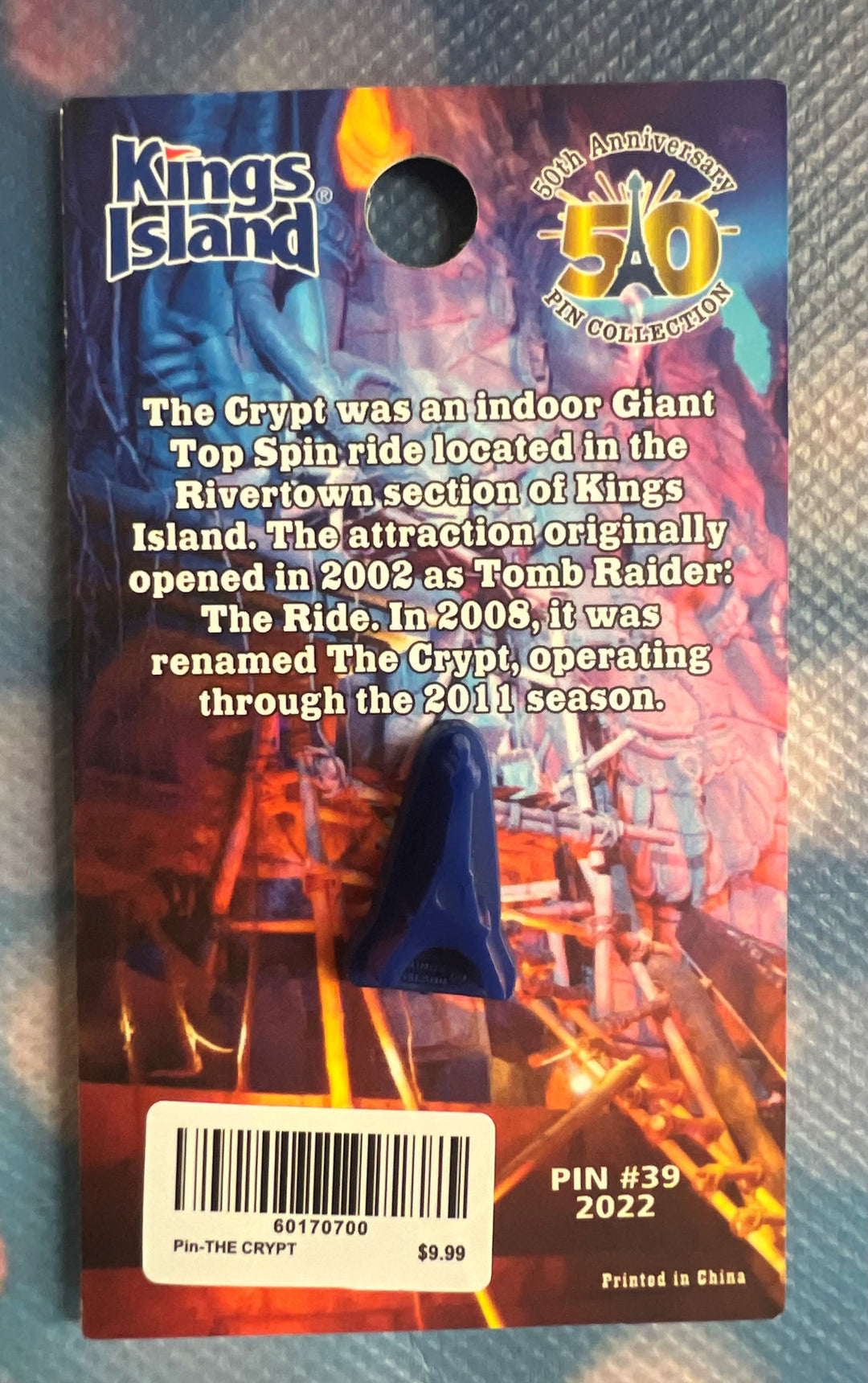 Kings Island 50th Anniversary Pin # 39 - The Crypt