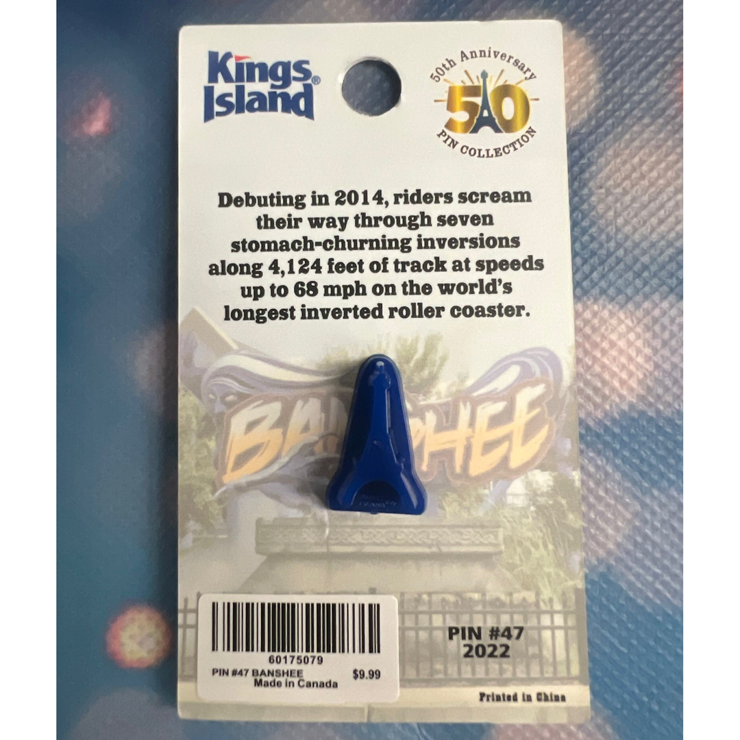 Kings Island 50th Anniversary Pin #47 - Banshee