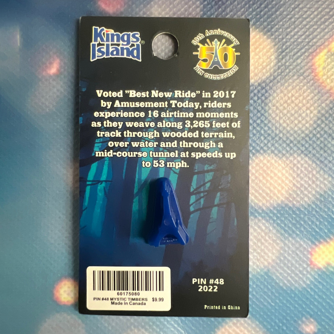 Kings Island 50th Anniversary Pin #48 - Mystic Timbers