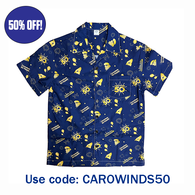 Carowinds 50th Anniversary Printed Camp Shirt