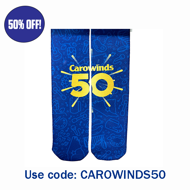 Carowinds 50th Anniversary Socks