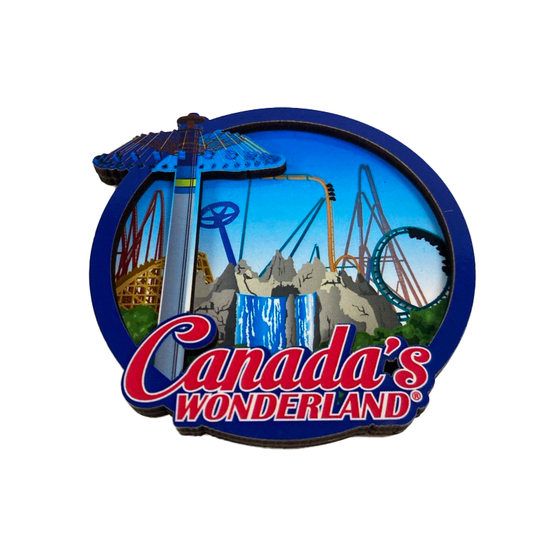 Canada's Wonderland 2D Scenic Circle Magnet