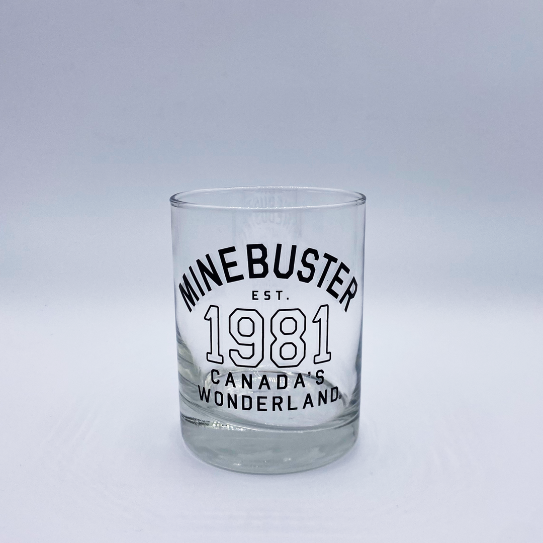 Canada's Wonderland Minebuster Old Fashioned Glass