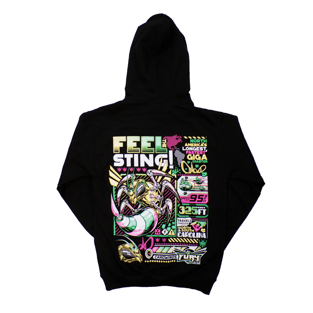 Carowinds Fury 325 Stats Hooded Sweatshirt