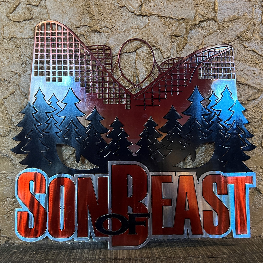 Kings Island Metal Light Son of Beast Logo