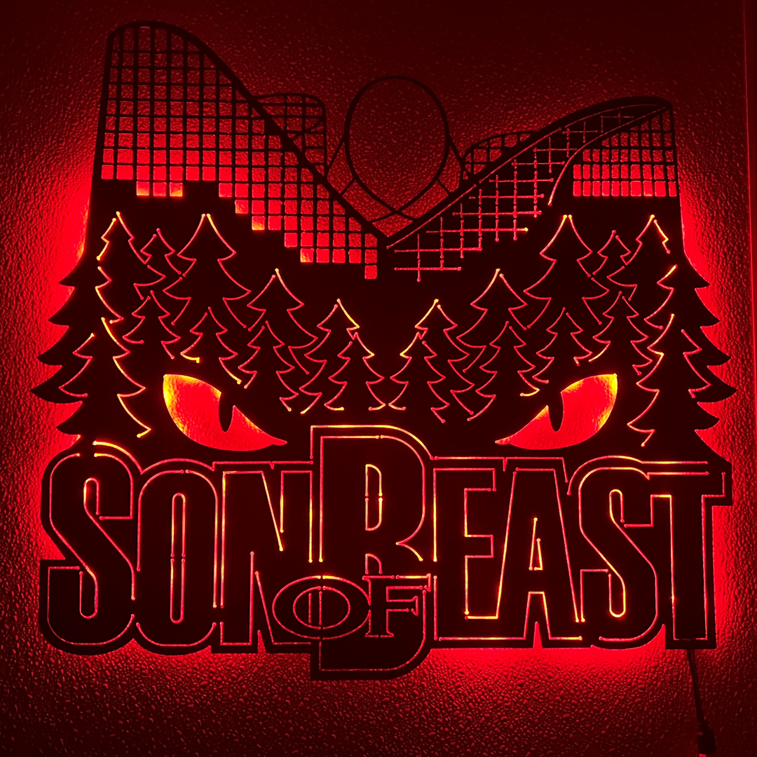 Kings Island Metal Light Son of Beast Logo