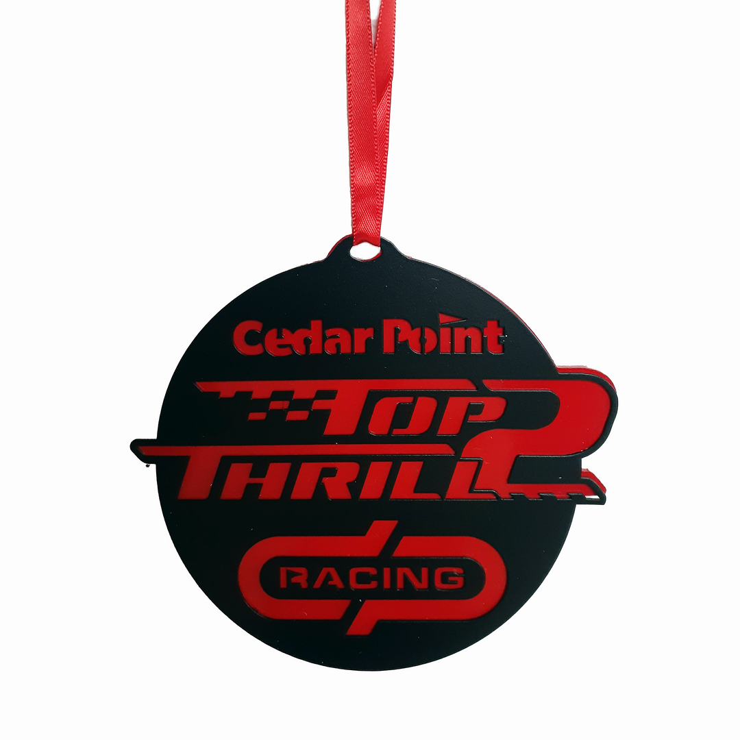 Cedar Point Top Thrill 2 Metal Ornament