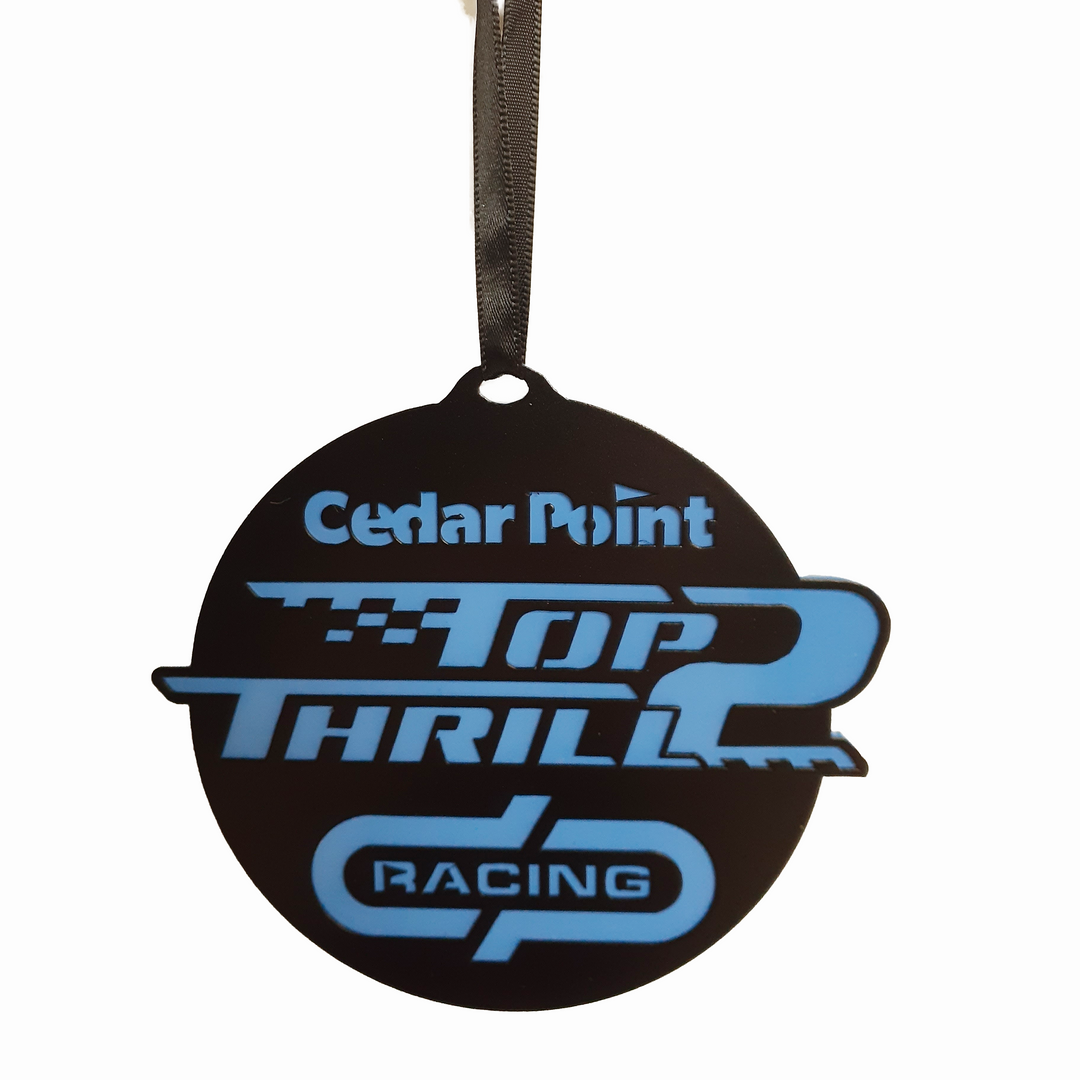 Cedar Point Top Thrill 2 Metal Ornament