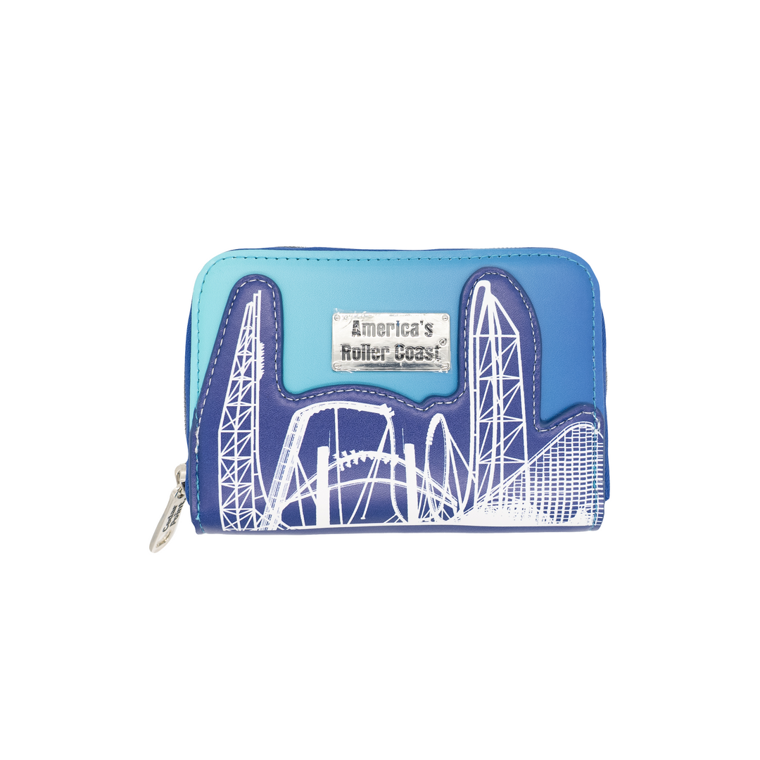 Cedar Point Skyline Blue Wallet