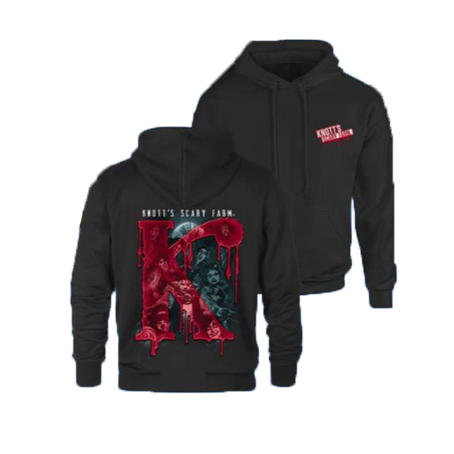 Knott's Scary Farm Bloody K Hooded Sweatshirt