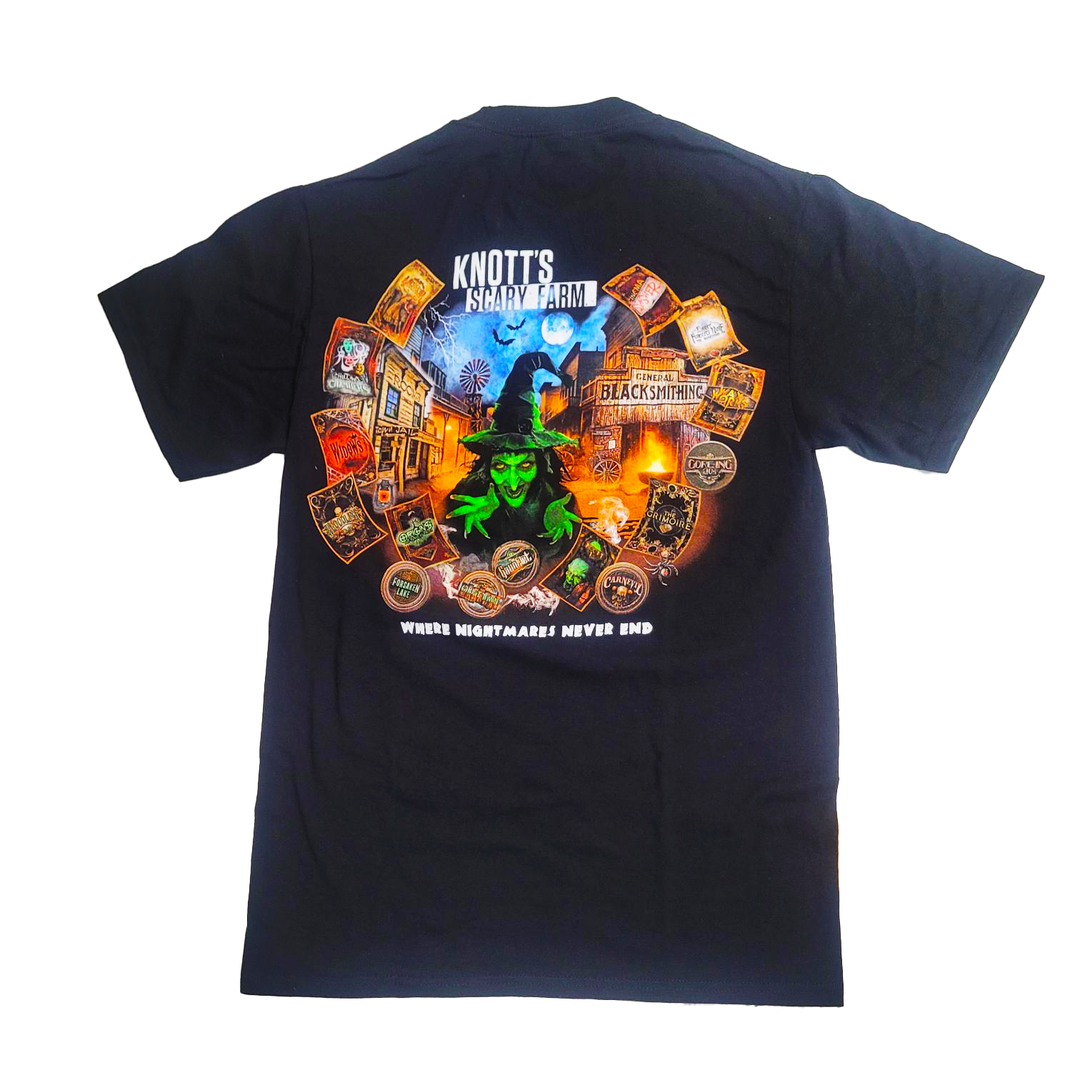 Knott's Scary Farms 2024 Tarot Card Event Tee