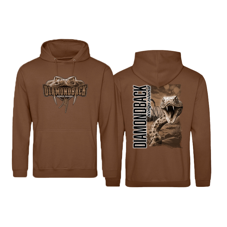 Kings Island 2024 Diamondback Toffee Hooded Sweatshirt