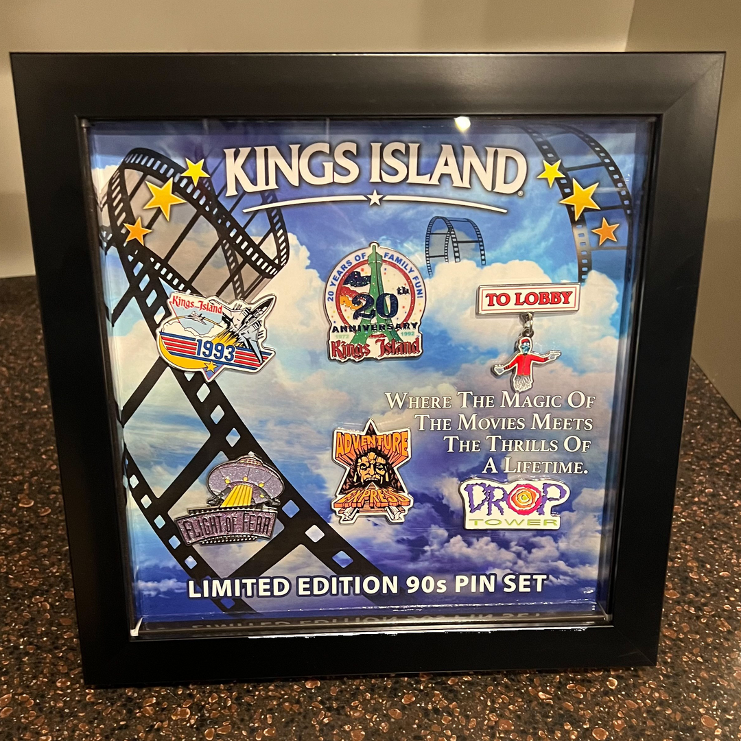 Kings Island 50th Anniversary Limited Edition 1990's Pin Set