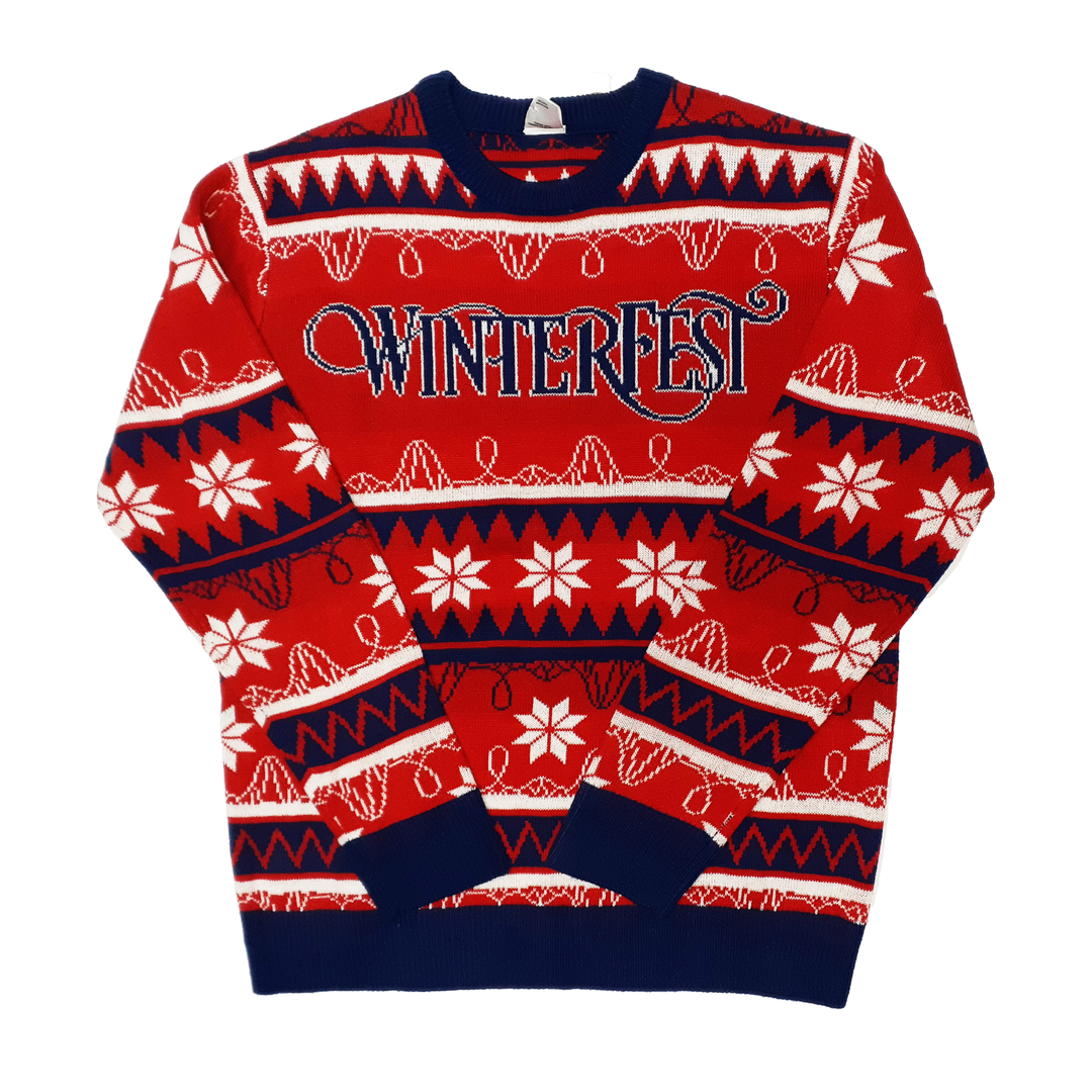 Carowinds Winterfest Carousel Ugly Sweater FUN MERCHANDISE ONLINE SHOP