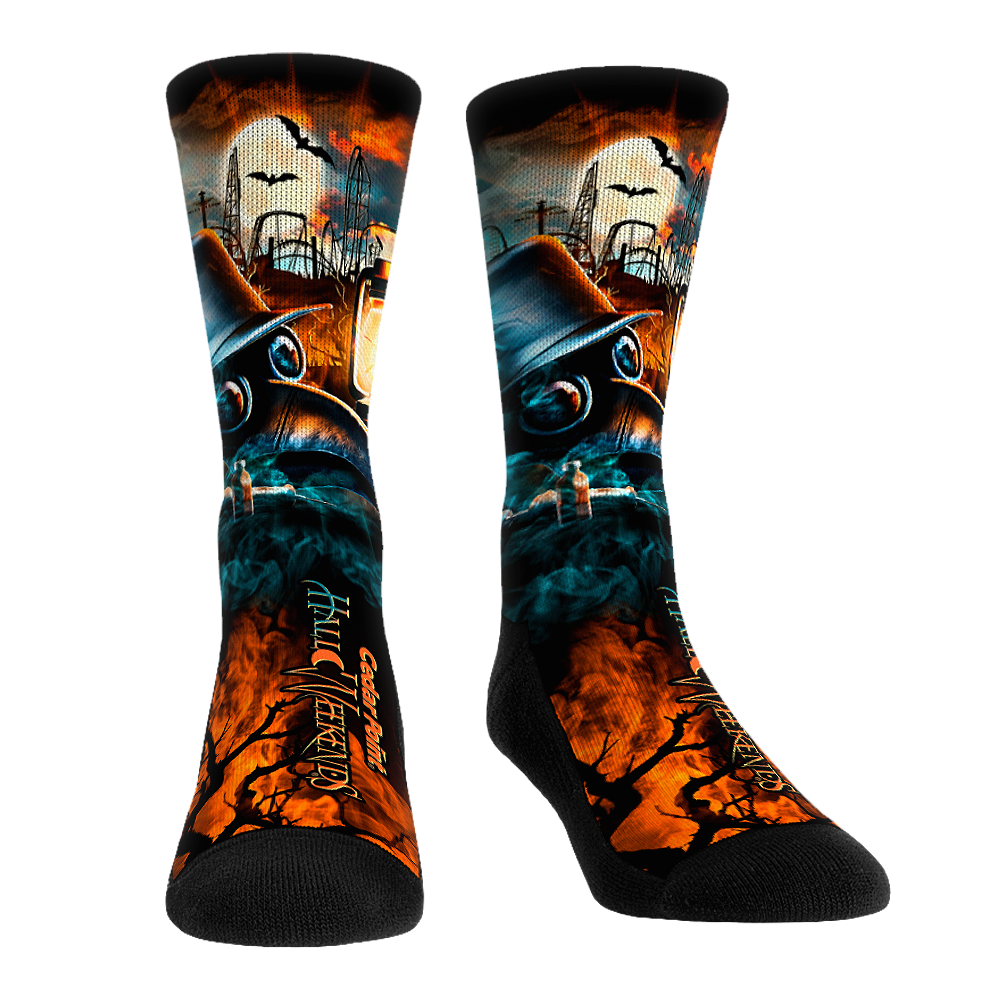 Cedar Point HalloWeekends Plague Mask Youth Socks