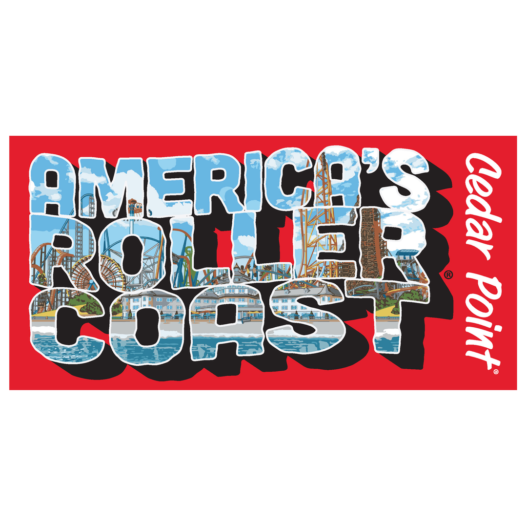 Cedar Point America's Roller Coast Beach Towel