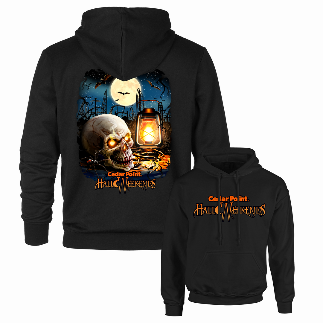 Cedar Point HalloWeekends Skull and Lantern Hooded Sweatshirt