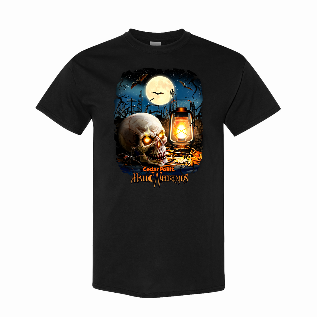 Cedar Point HalloWeekends Skull and Lantern Tee