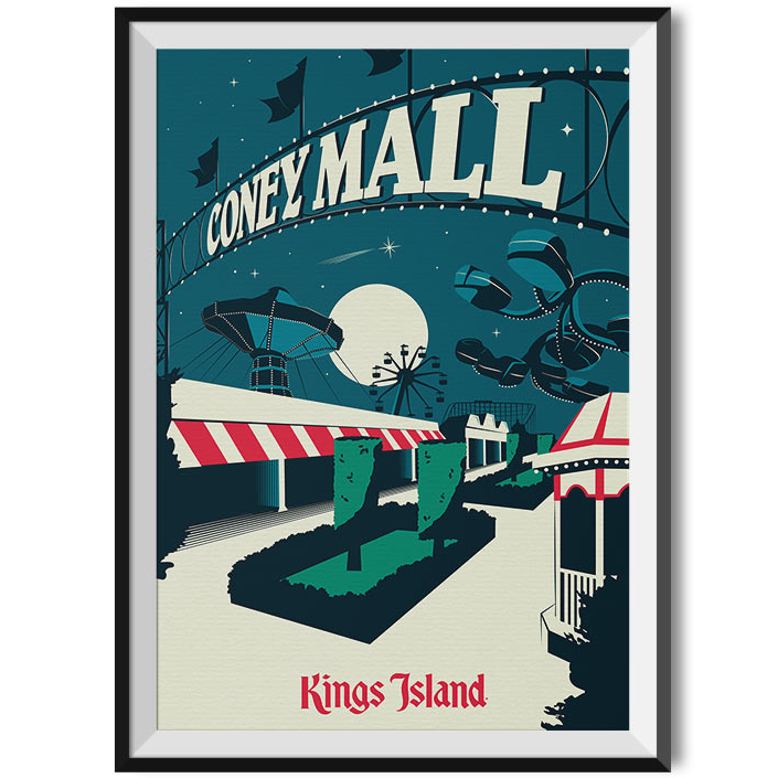 Kings Island Coney Mall Poster