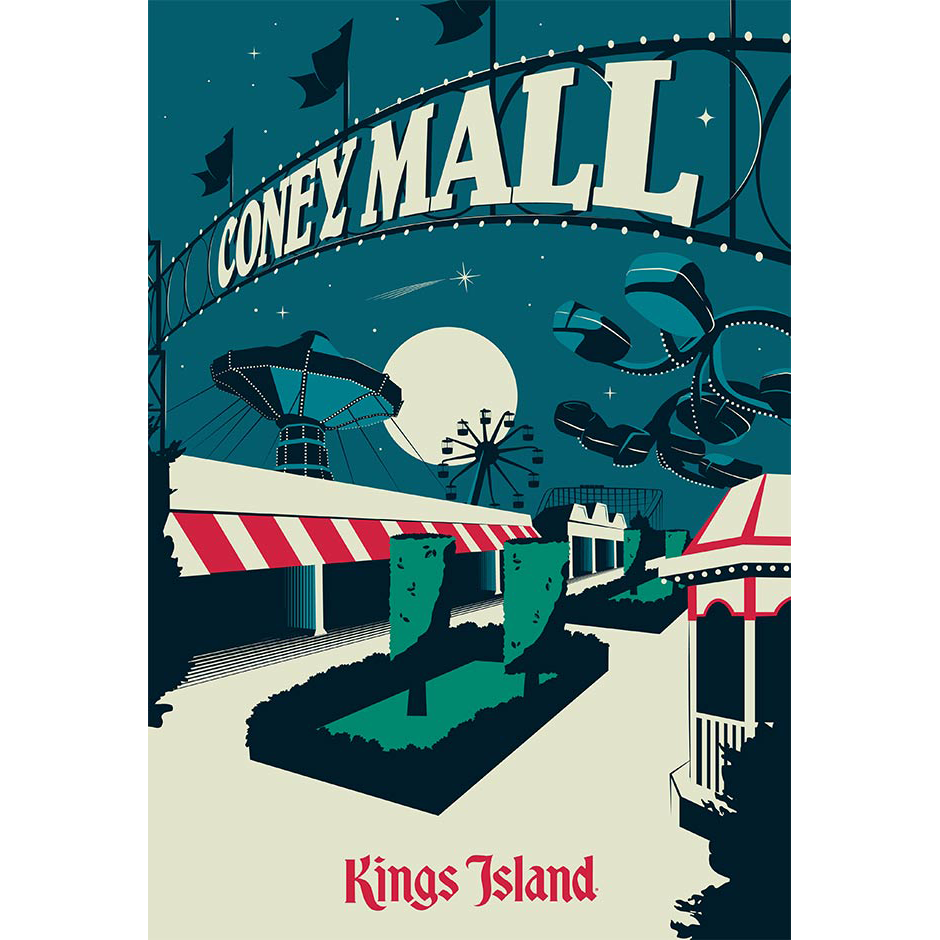 Kings Island Coney Mall Poster