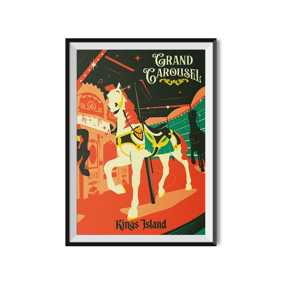 Kings Island Grand Carousel Poster
