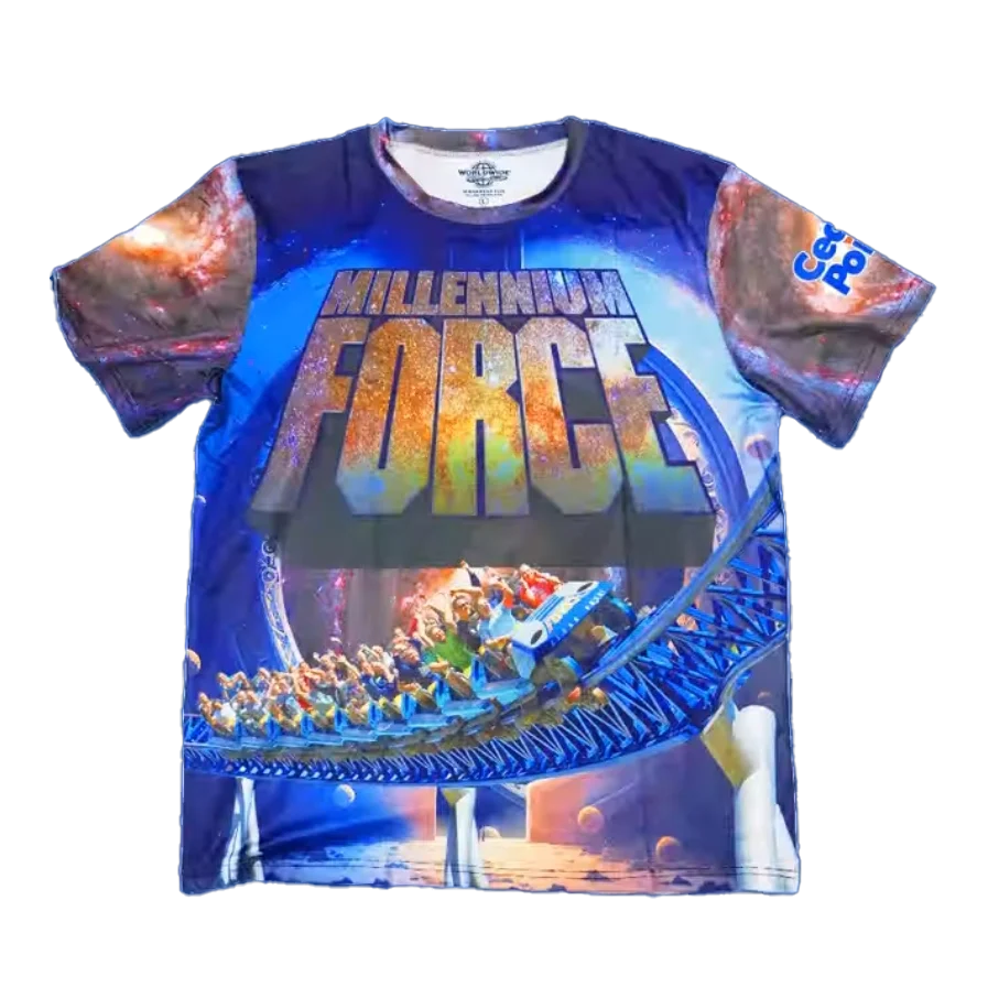 Cedar Point Millennium Force Full Color Tee