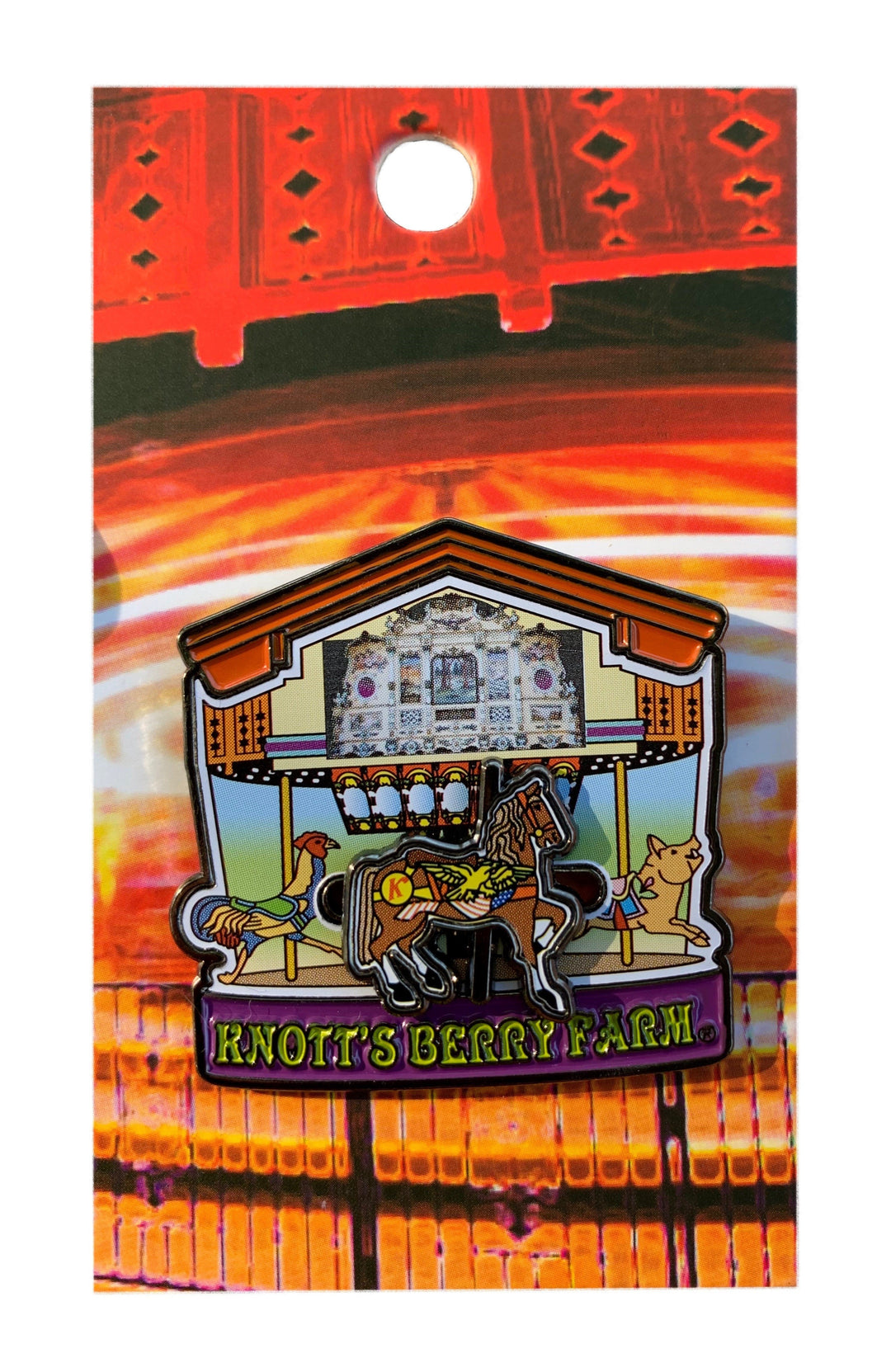 Knott's Berry Farm Merry Go Round Collectible Pin