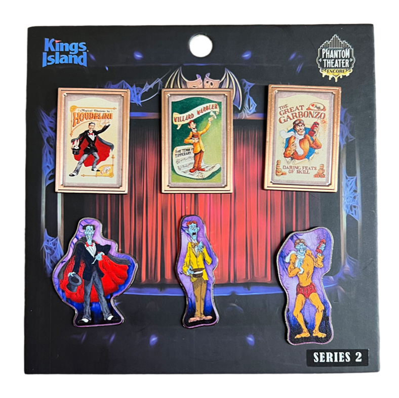 Kings Island Phantom Theater Series 2 Pin Set