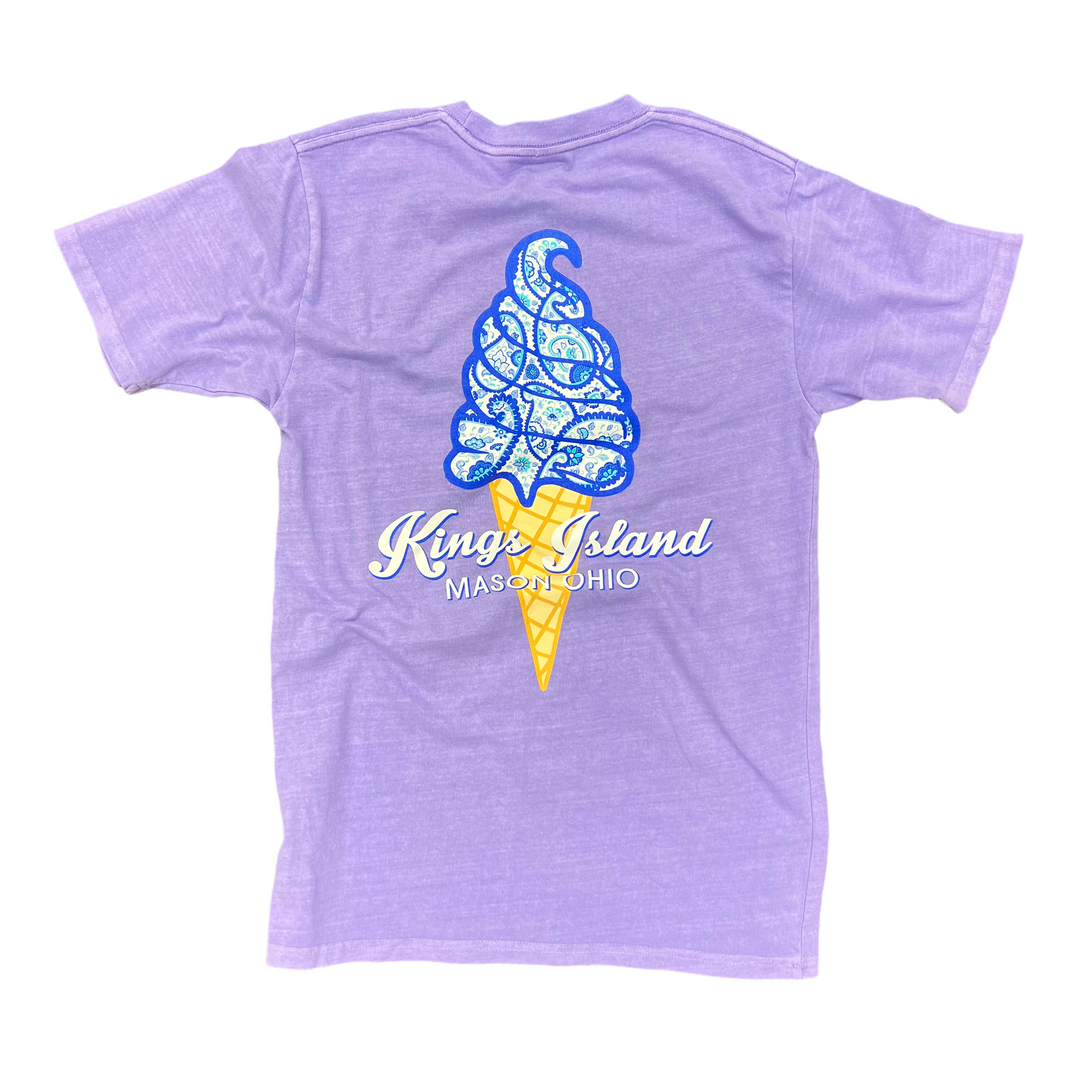 Kings Island Blue Ice Cream Paisley Tee