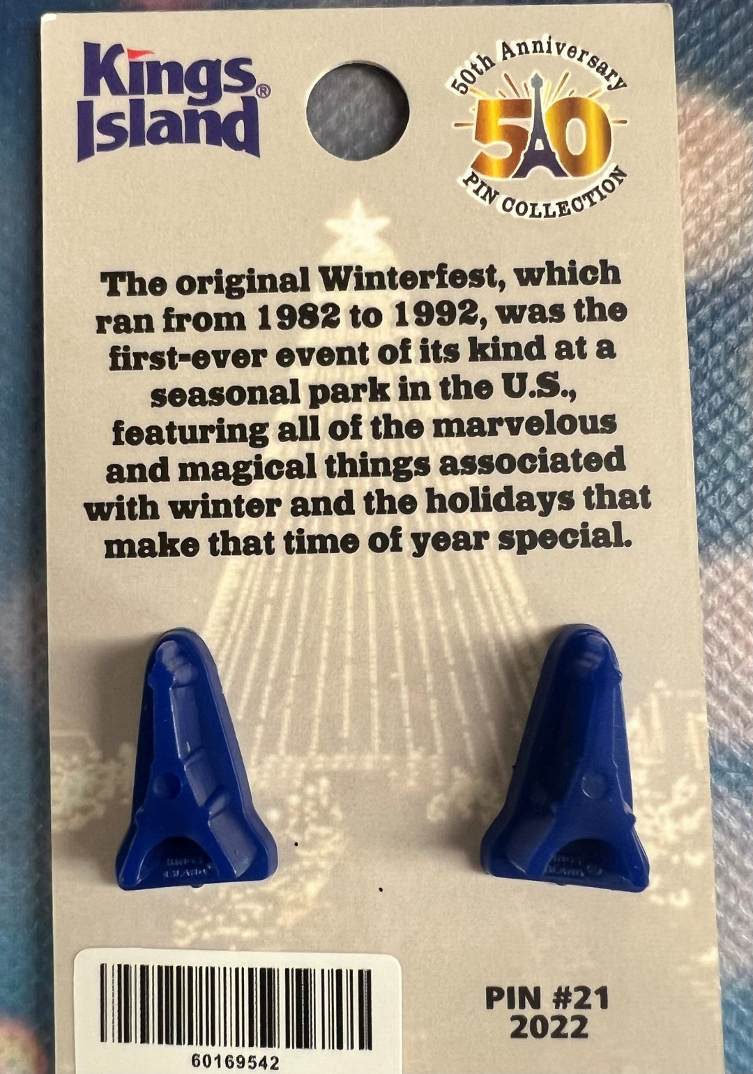 Kings Island 50th Anniversary Pin # 21 - Winterfest