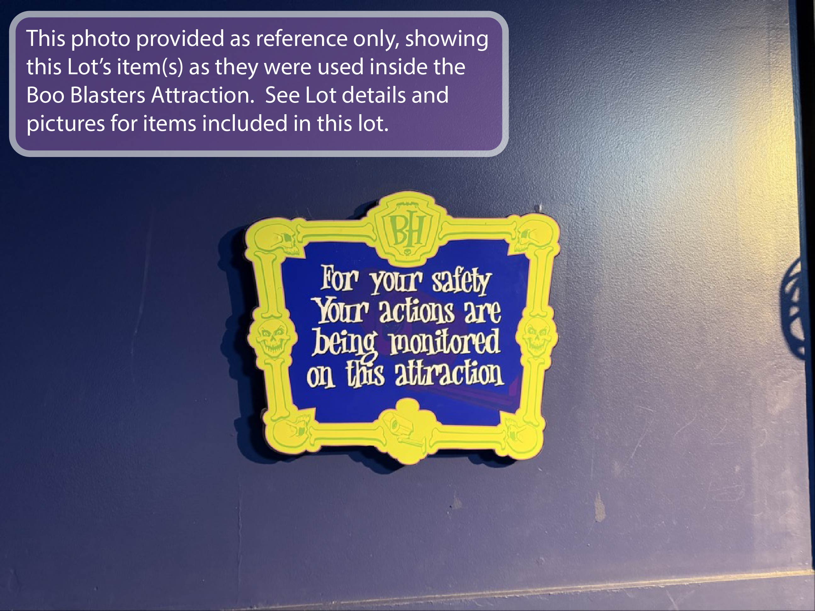 Lot # 4 – Boo Blasters Safety and Exit Signs - Queue Reference 4.1