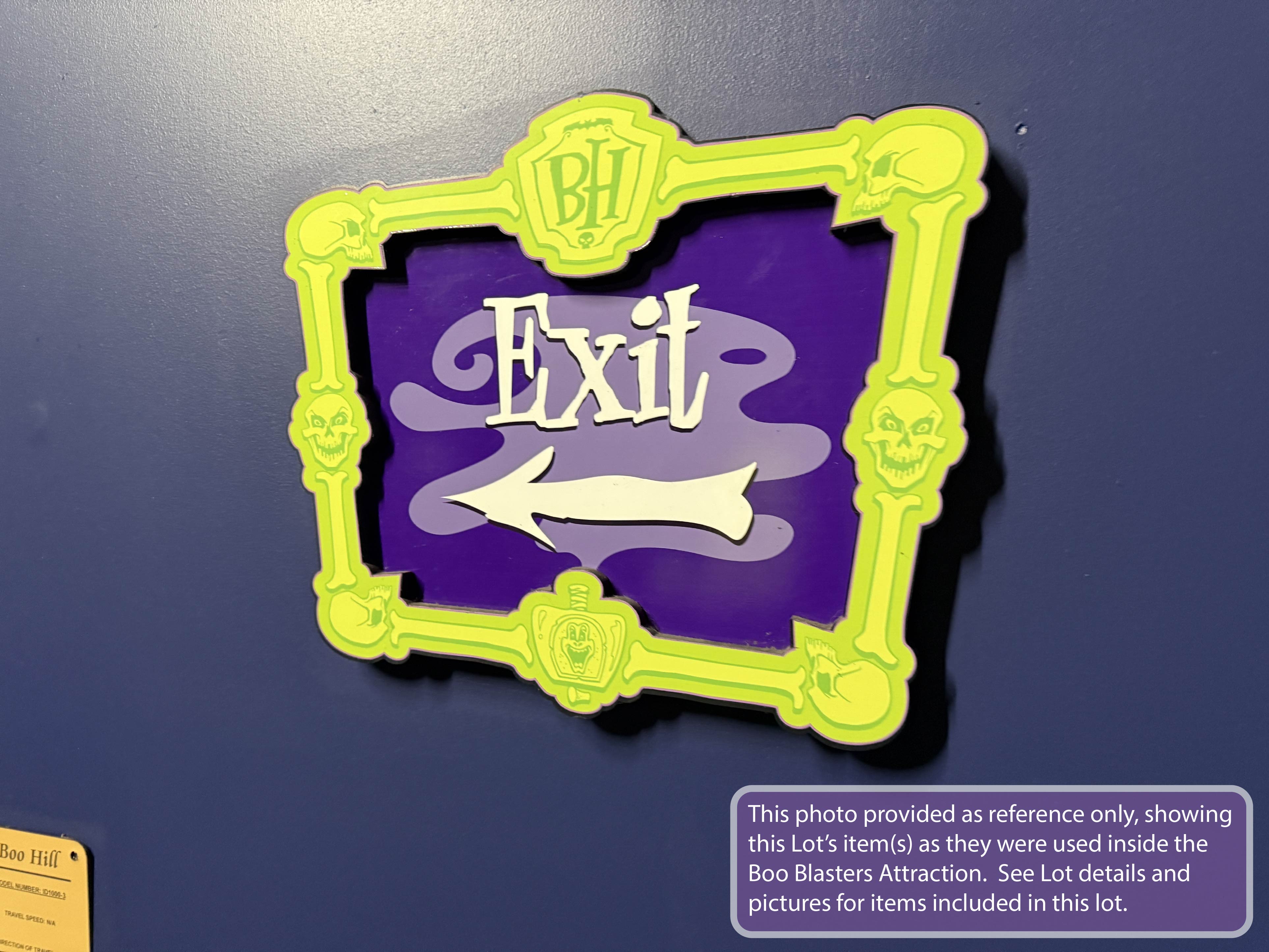Lot # 4 – Boo Blasters Safety and Exit Signs - Queue Reference 7.1