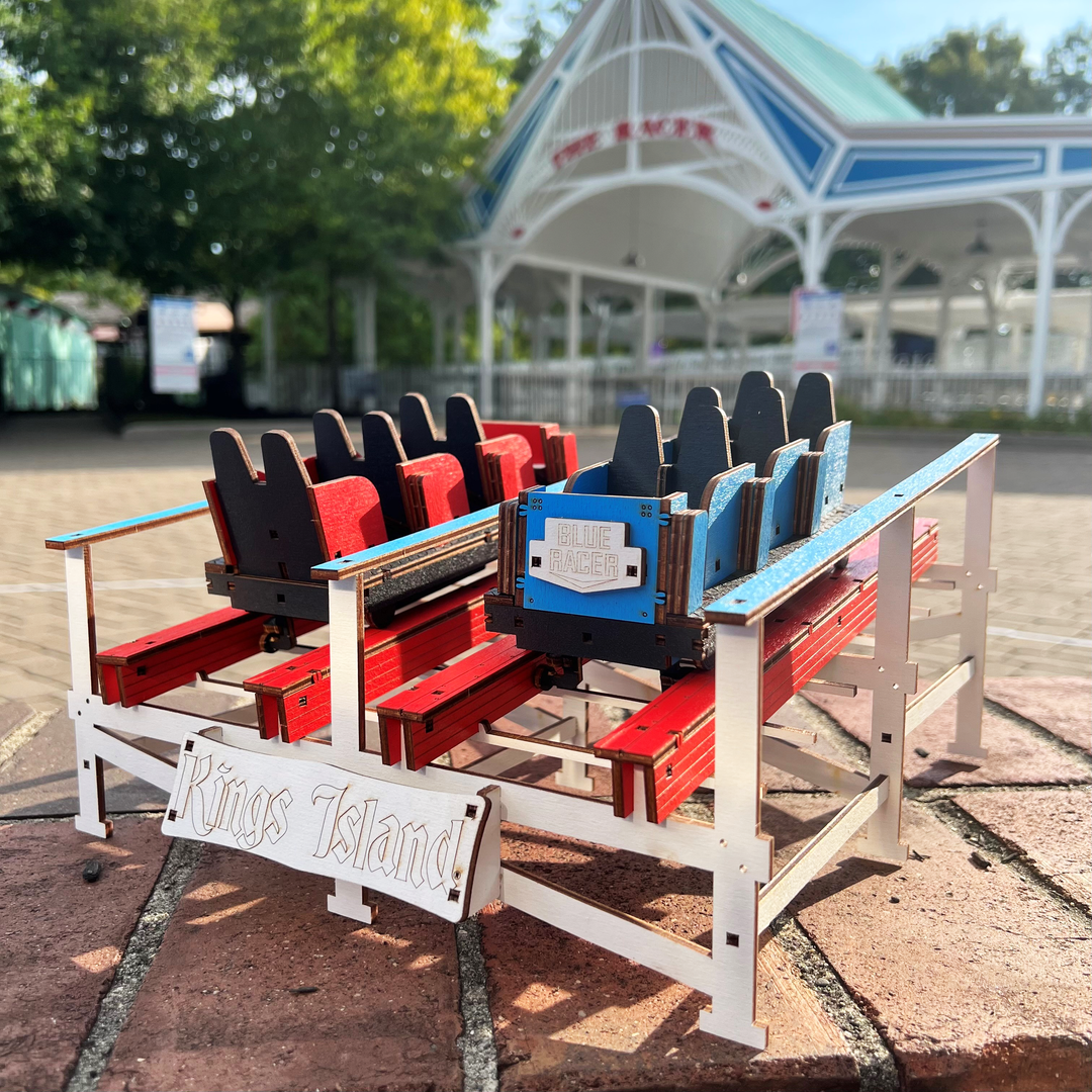 Kings Island The Racer Color Coaster Cutout